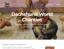 Tablet Screenshot of dachshundworldcharities.com